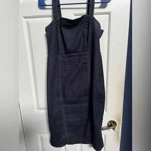 Denim sleeveless dress